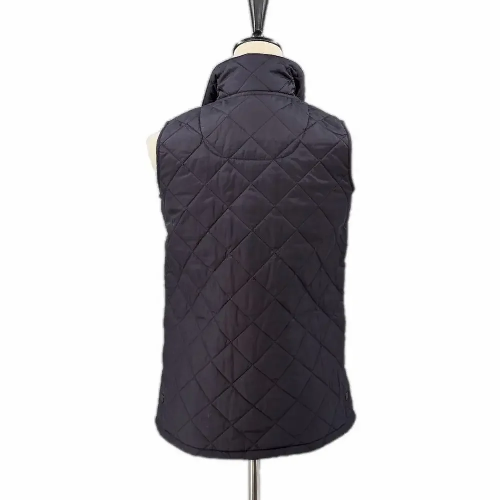 Barbour Youth Boy's XL Liddesdale Gilet Navy Quilted Snap Down Preppy Vest
